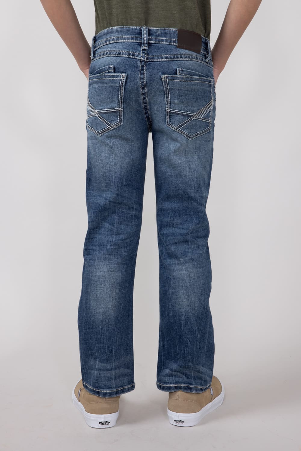 Axel Jeans Boys 8-20 Colton Eaton Bootcut Jeans | AXBB0080-EATON-MEDBLUE - Image 4