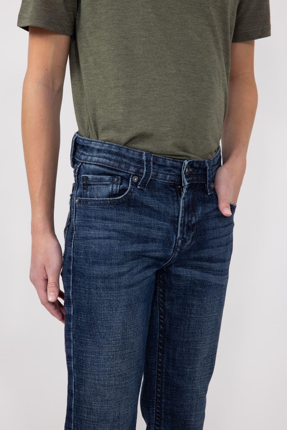 Axel Jeans Boys 8-20 Lincoln New Castle Wash Bootcut Jeans | AXBB0085-NEWCASTLE-DKBLUE - Image 4