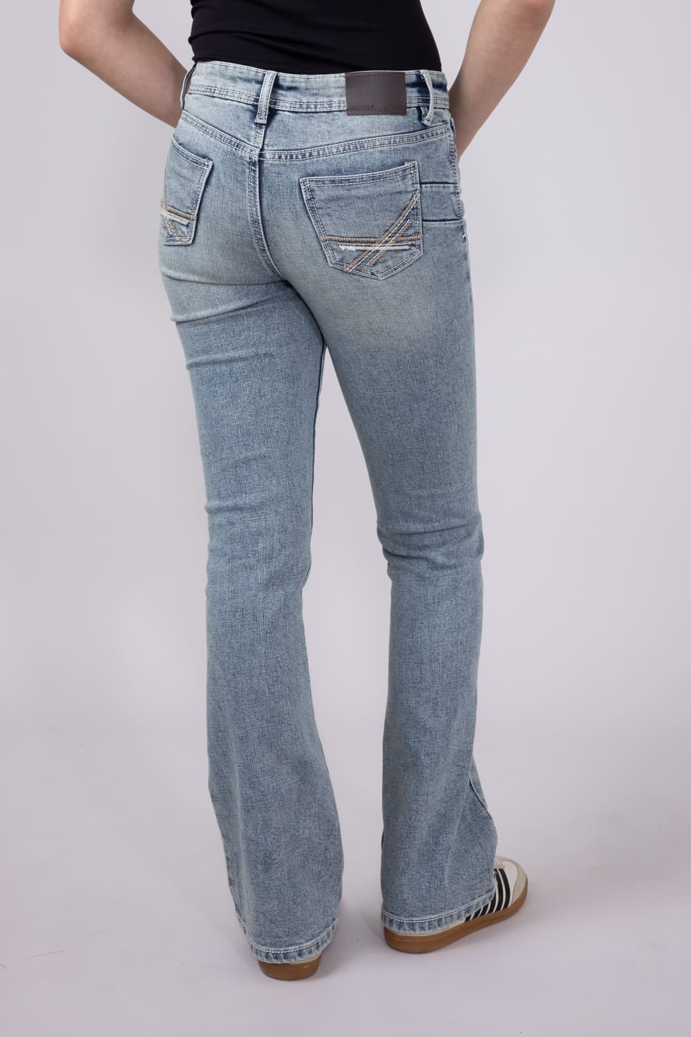 Axel Jeans Girls 7-16 Jolene Slim Bootcut Flare Jeans | AXGB0001 - Image 4