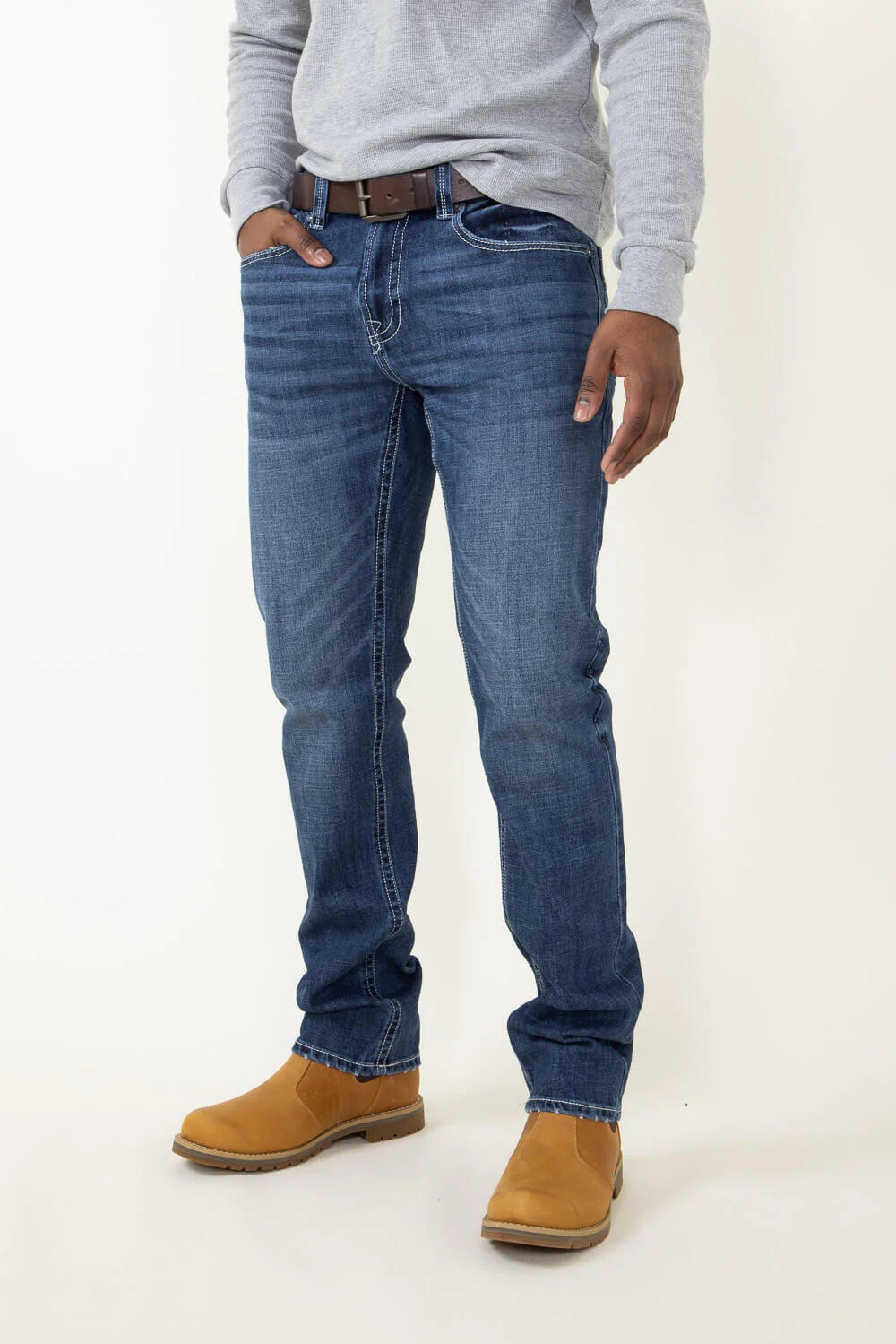 Axel Jeans Noah Athletic Straight Jeans for Men | AXMB0043-ATH - Image 3