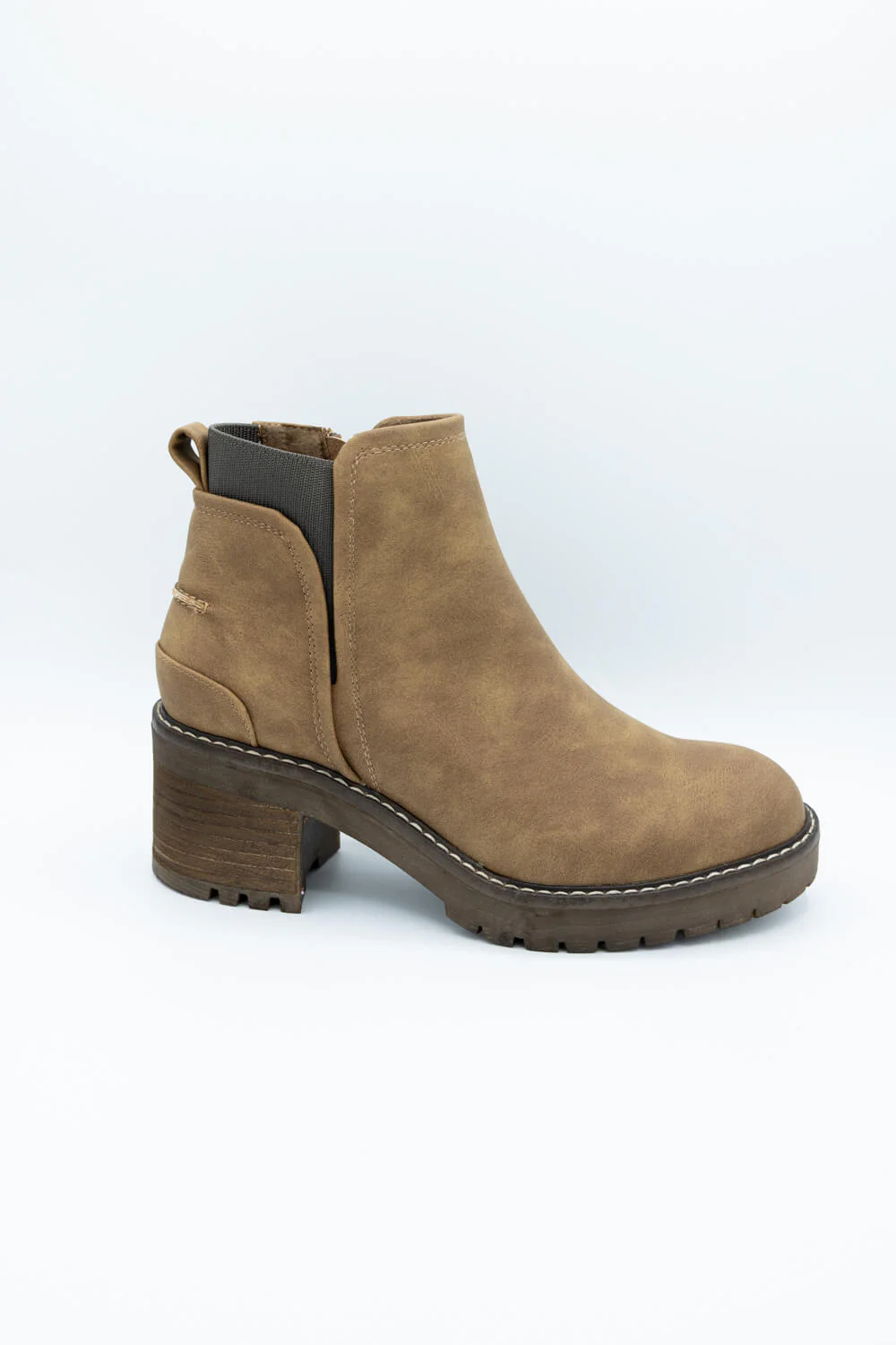 B52 Chelsea Lug Booties for Women in Brown | 275517F6S-BROWN - Image 2