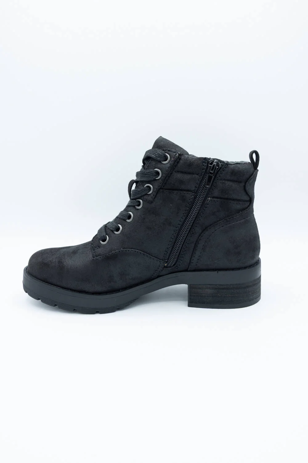 B52 Lace Up Bootie for Women in Black | 225532F6T-BLACK - Image 4
