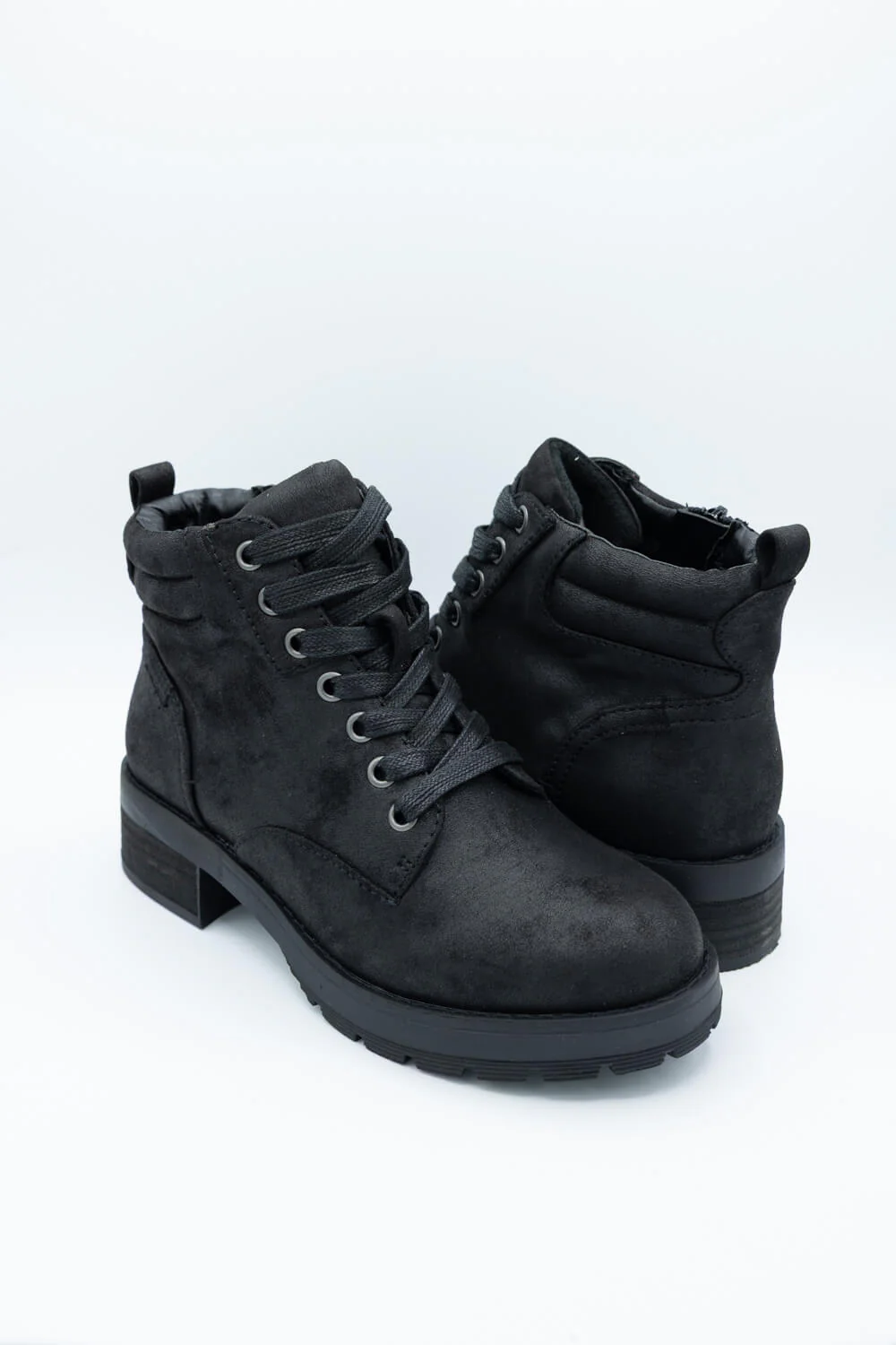 B52 Lace Up Bootie for Women in Black | 225532F6T-BLACK - Image 5