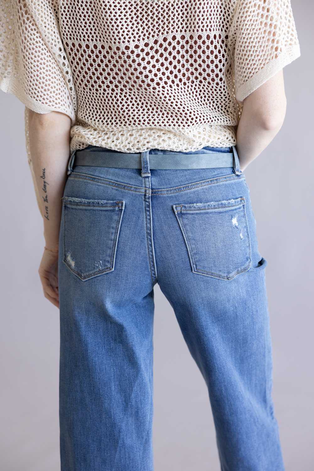 Basic Buckle Belt for Women in Blue Silver | IW24118ASL-BLUE - Image 4