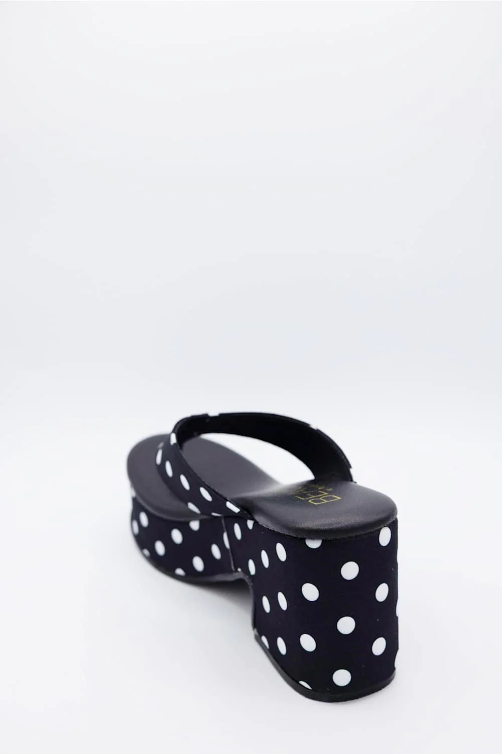 Beach by Matisse Bonnie Platform Sandals for Women in Black/White Polka Dot | BONNIE-BLACK - Image 3