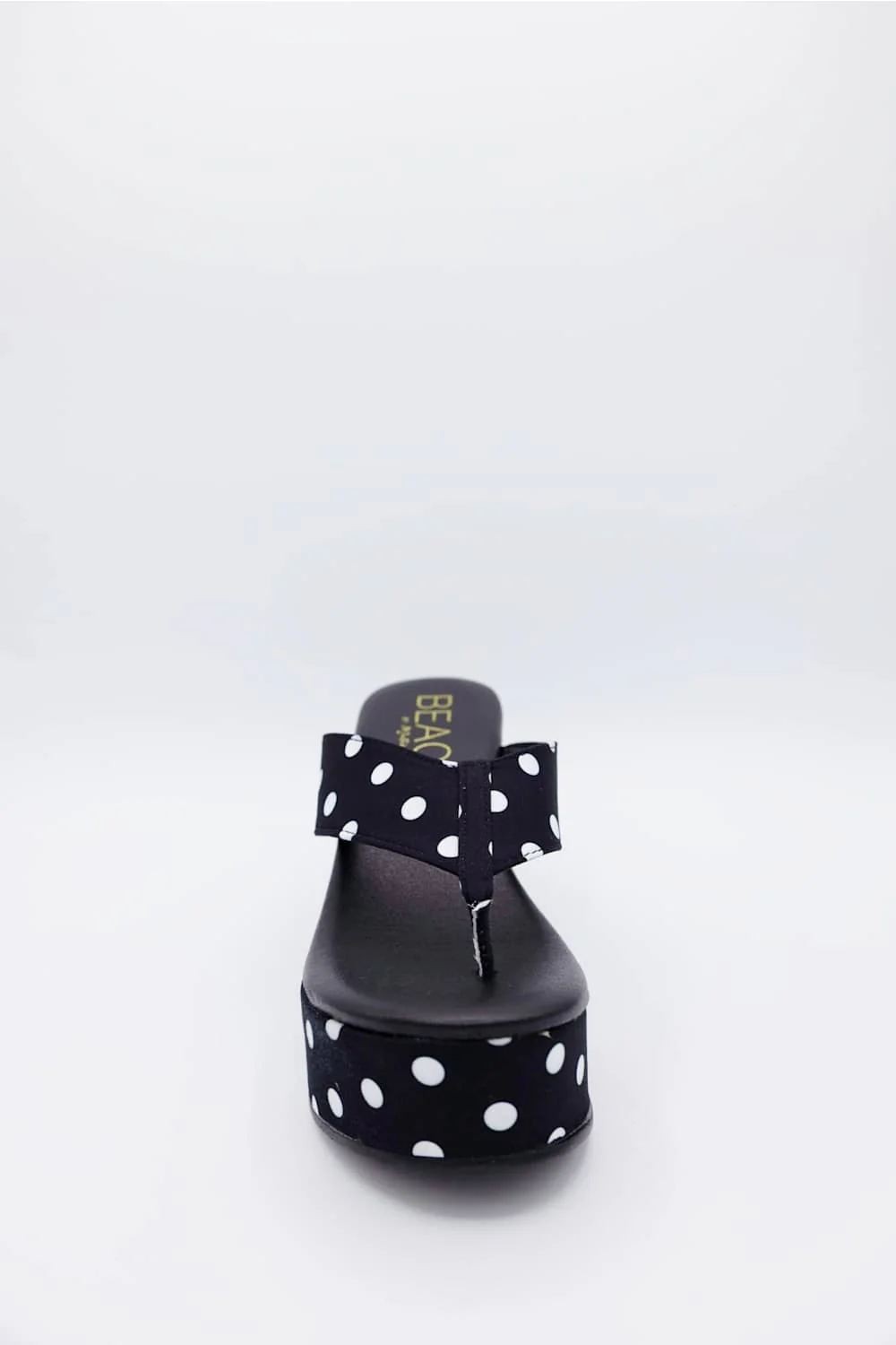 Beach by Matisse Bonnie Platform Sandals for Women in Black/White Polka Dot | BONNIE-BLACK - Image 4