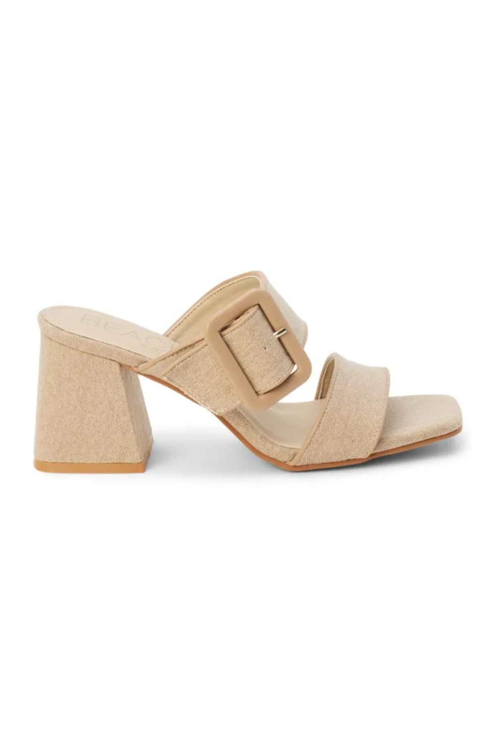 Beach by Matisse Lucy Block Heels for Women in Sand | LUCY-SAND LINEN - Image 4