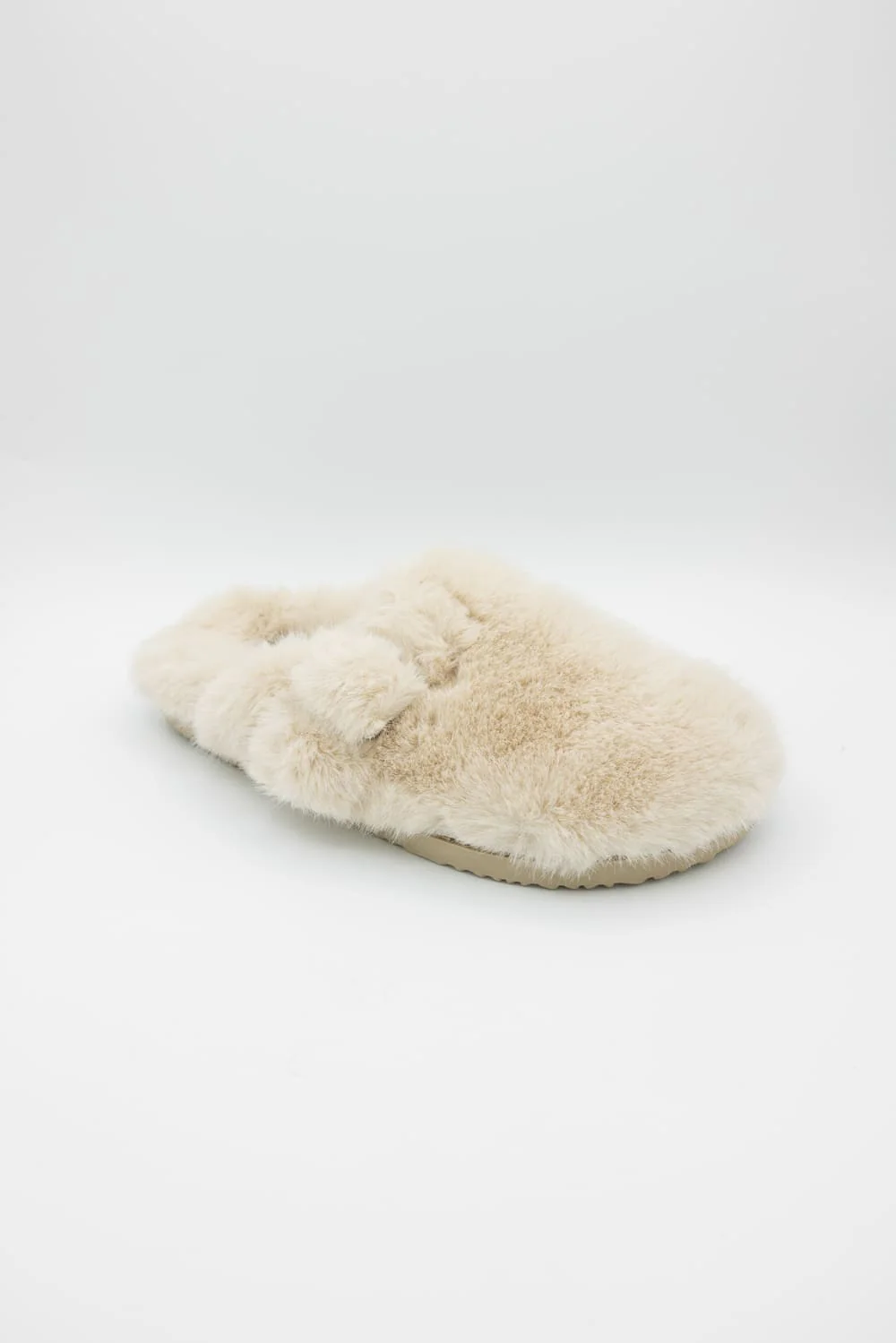Beach by Matisse Portland Fuzzy Slippers for Women in Natural | PORTLAND FUZZY-NATURAL - Image 3