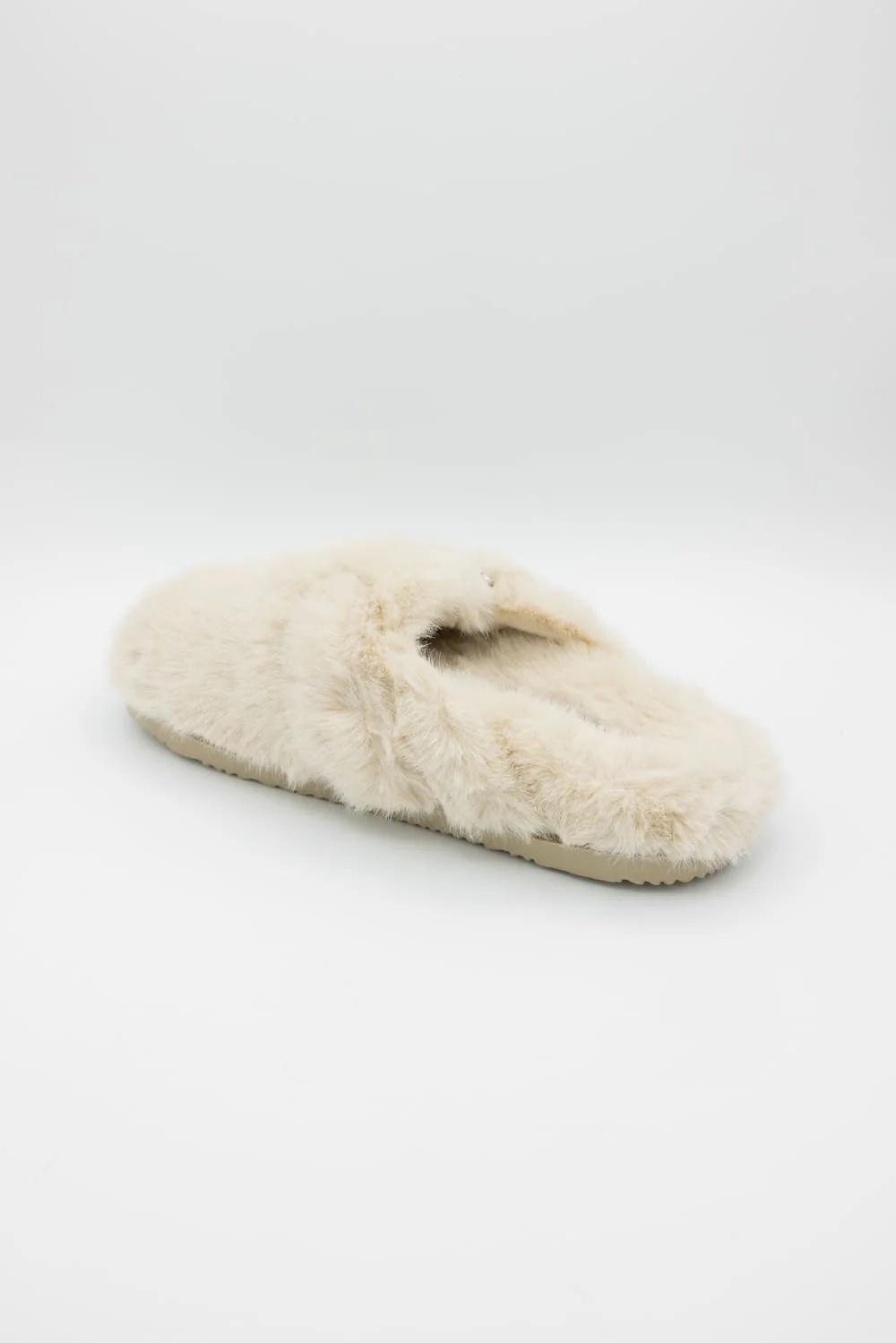 Beach by Matisse Portland Fuzzy Slippers for Women in Natural | PORTLAND FUZZY-NATURAL - Image 4