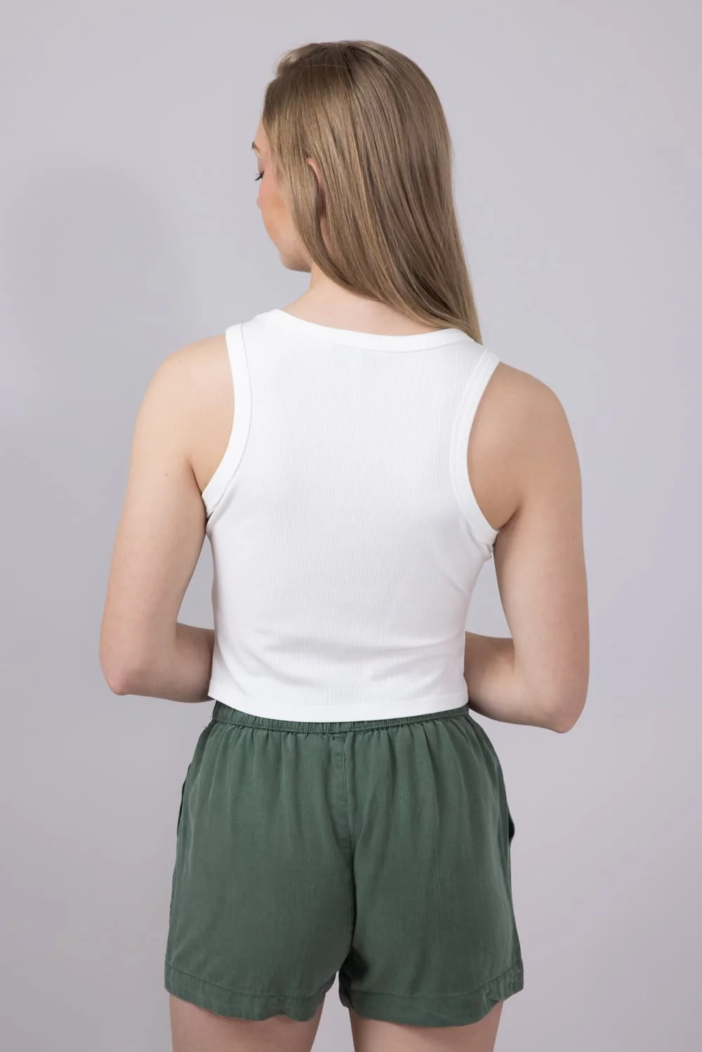 Beaded Chili Pepper Tank Top for Women in White | PST1592-OFFWHITE - Image 4