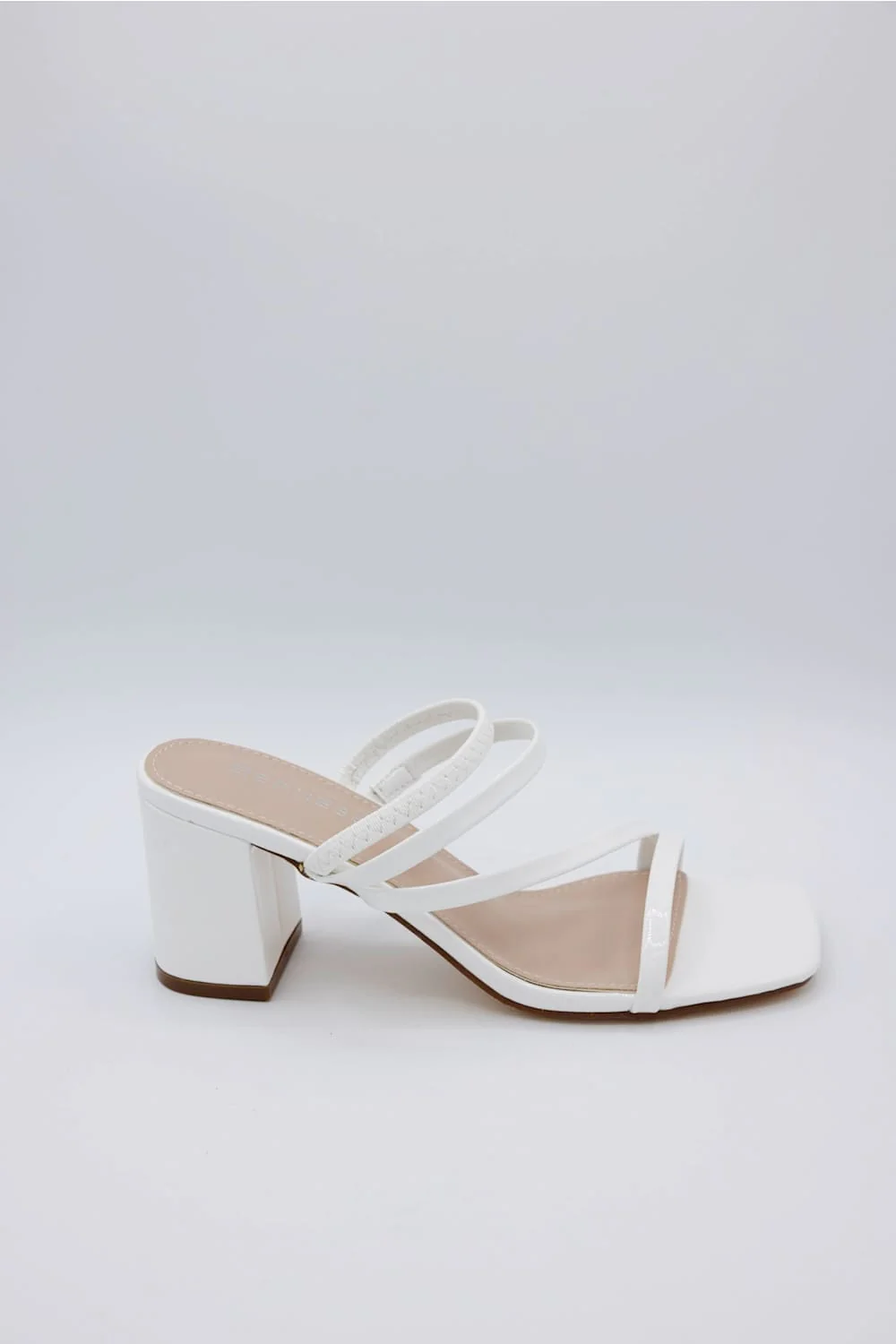 Berness Hattie Block Heels for Women in White | HATTIE-WHITE - Image 2