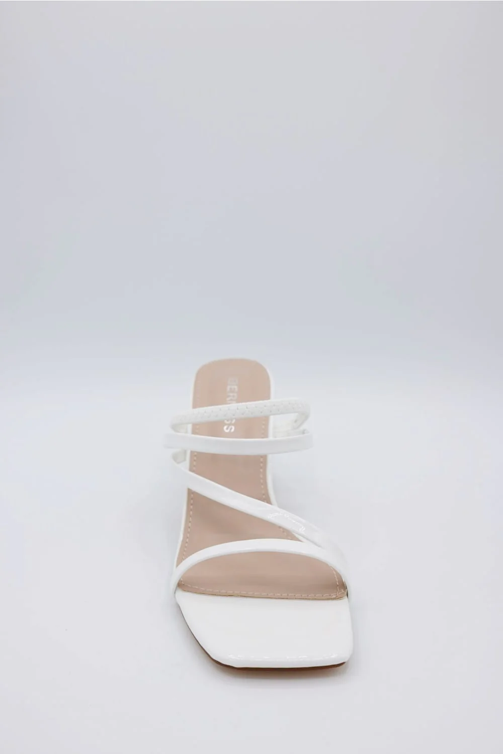 Berness Hattie Block Heels for Women in White | HATTIE-WHITE - Image 3