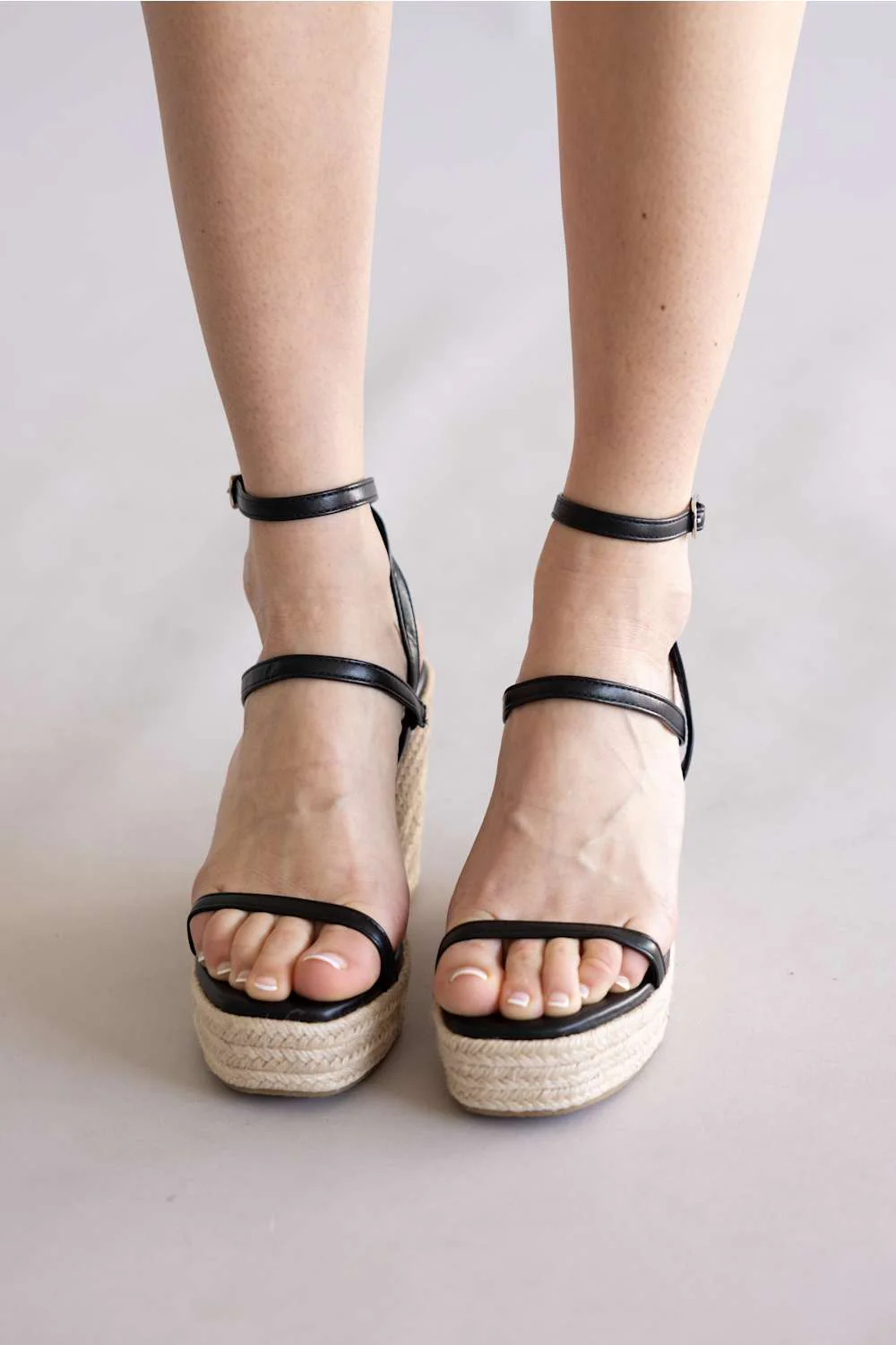 Berness Rosie Espadrille Wedges for Women in Black | ROSIE-BLACK - Image 4