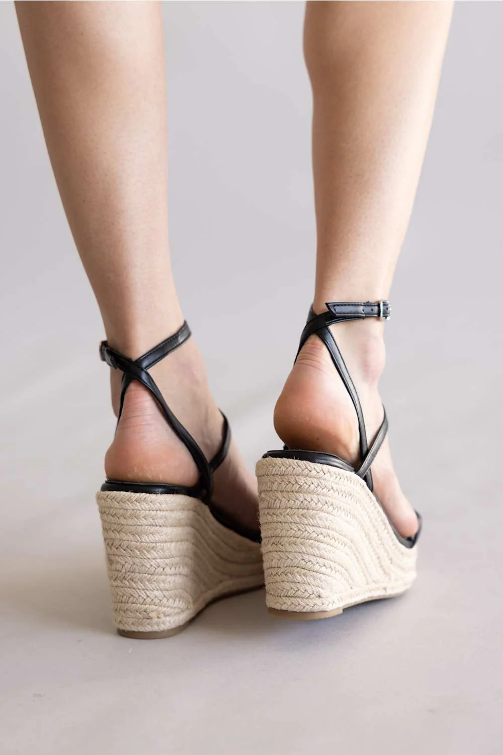 Berness Rosie Espadrille Wedges for Women in Black | ROSIE-BLACK - Image 5