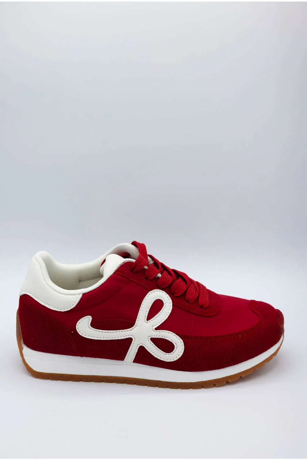 Berness Simone Ribbon Sneakers for Women in Red | SIMONE-RED - Image 2