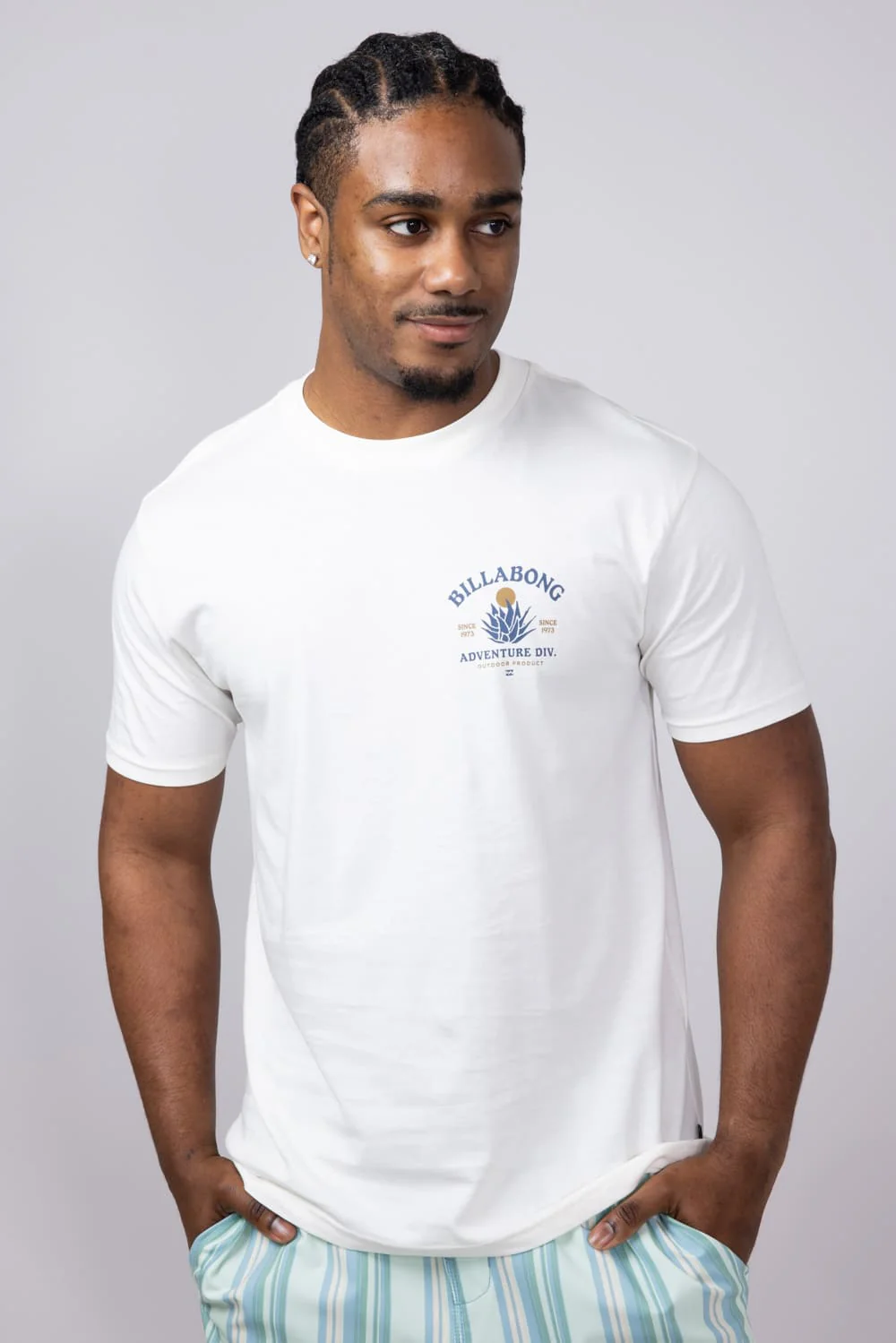 Billabong A/Div Agave Premium T-Shirt for Men in Off White | 24A502504-OFFWHITE - Image 2