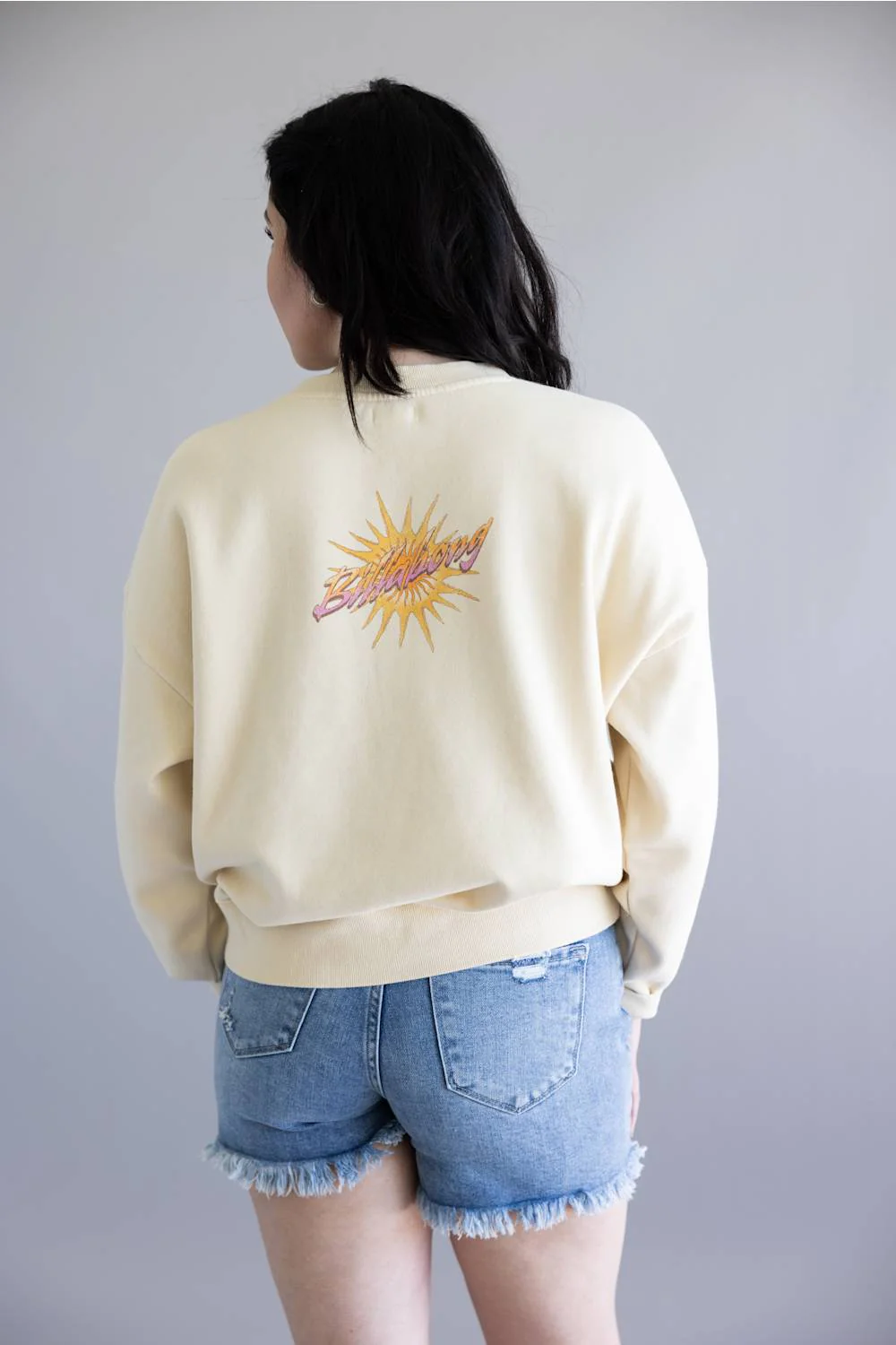 Billabong Echo Sweatshirt for Women in White Cap | BL000214W-WCP - Image 4