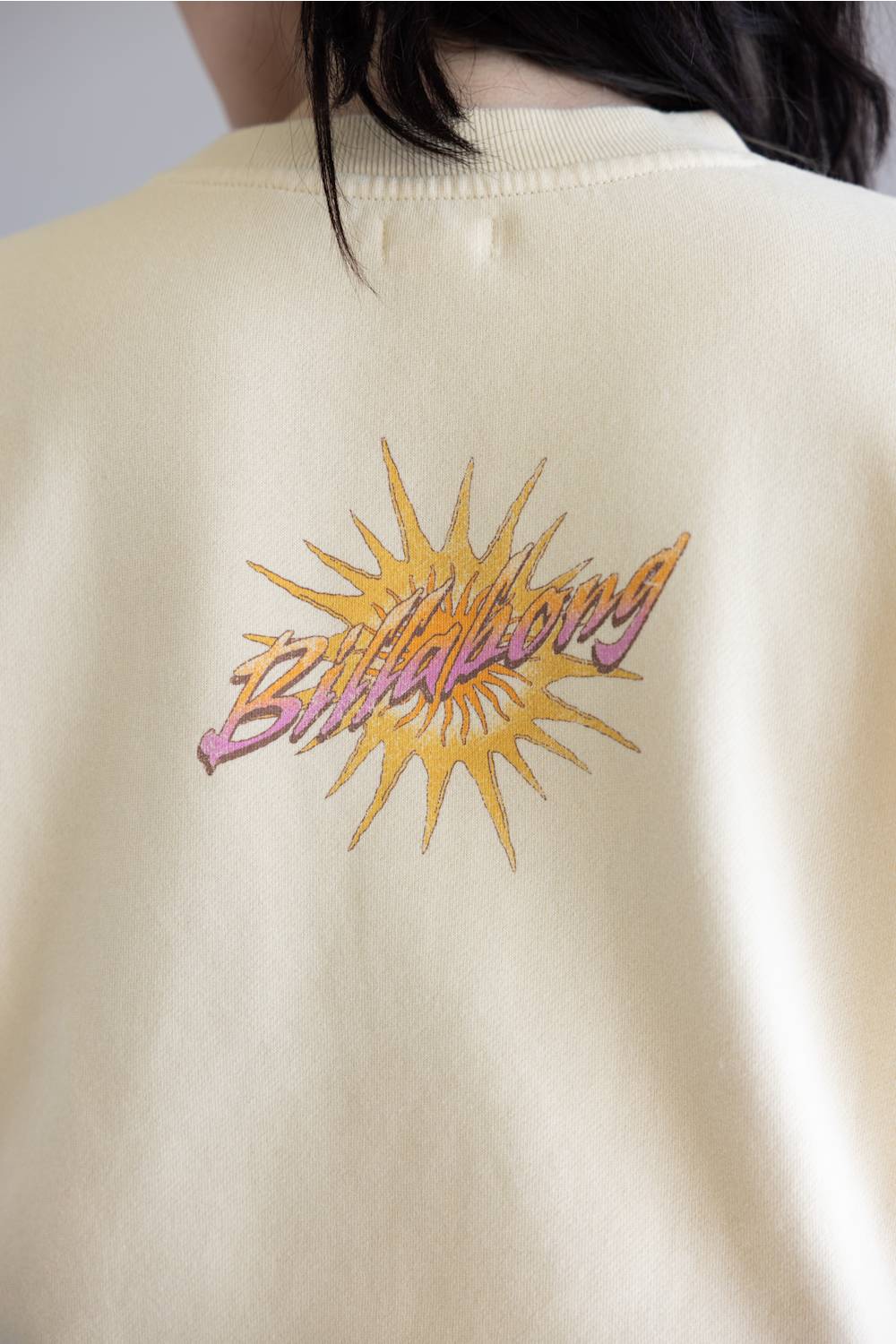Billabong Echo Sweatshirt for Women in White Cap | BL000214W-WCP - Image 5