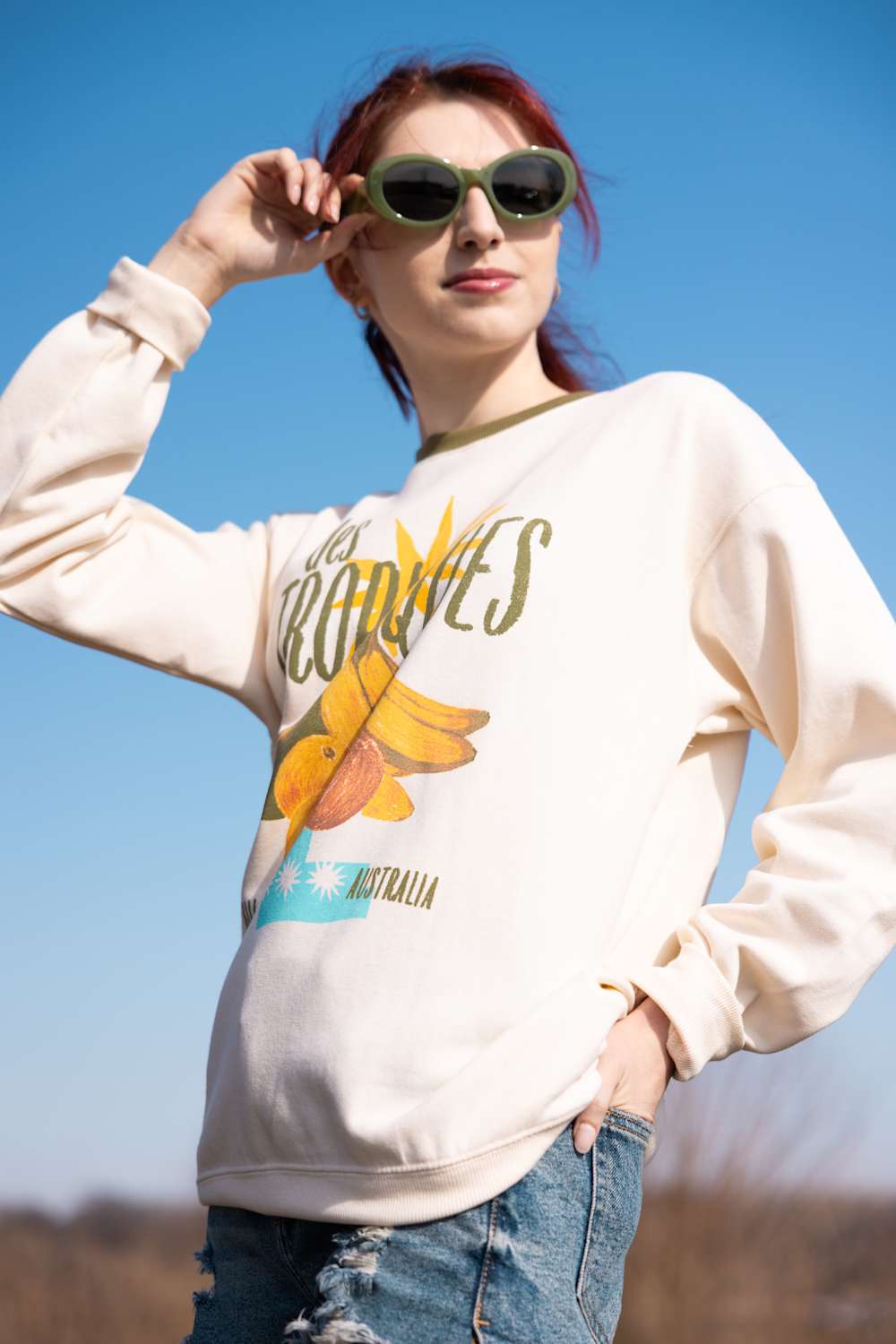 Billabong Freshest Things Sweatshirt for Women in White Cap | 24B461601-WCP - Image 4
