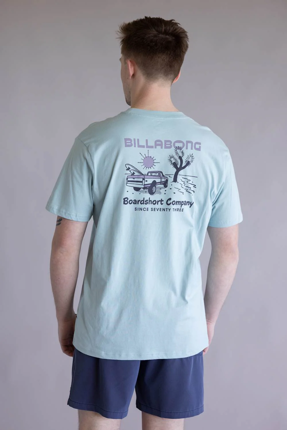Billabong Tailgating Premium T-Shirt for Men in Dusty Blue | 24A521605-DSTBLUE - Image 4