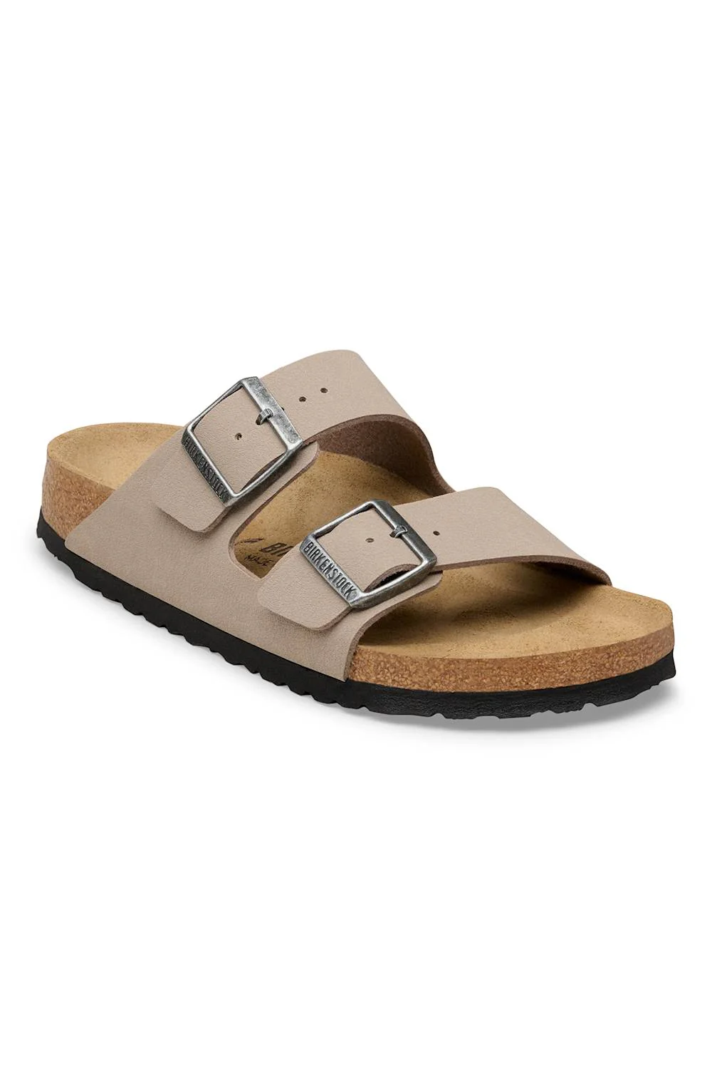 Birkenstock Arizona Birkibuc Sandals for Women in Gray Taupe | 1032070 - Image 3