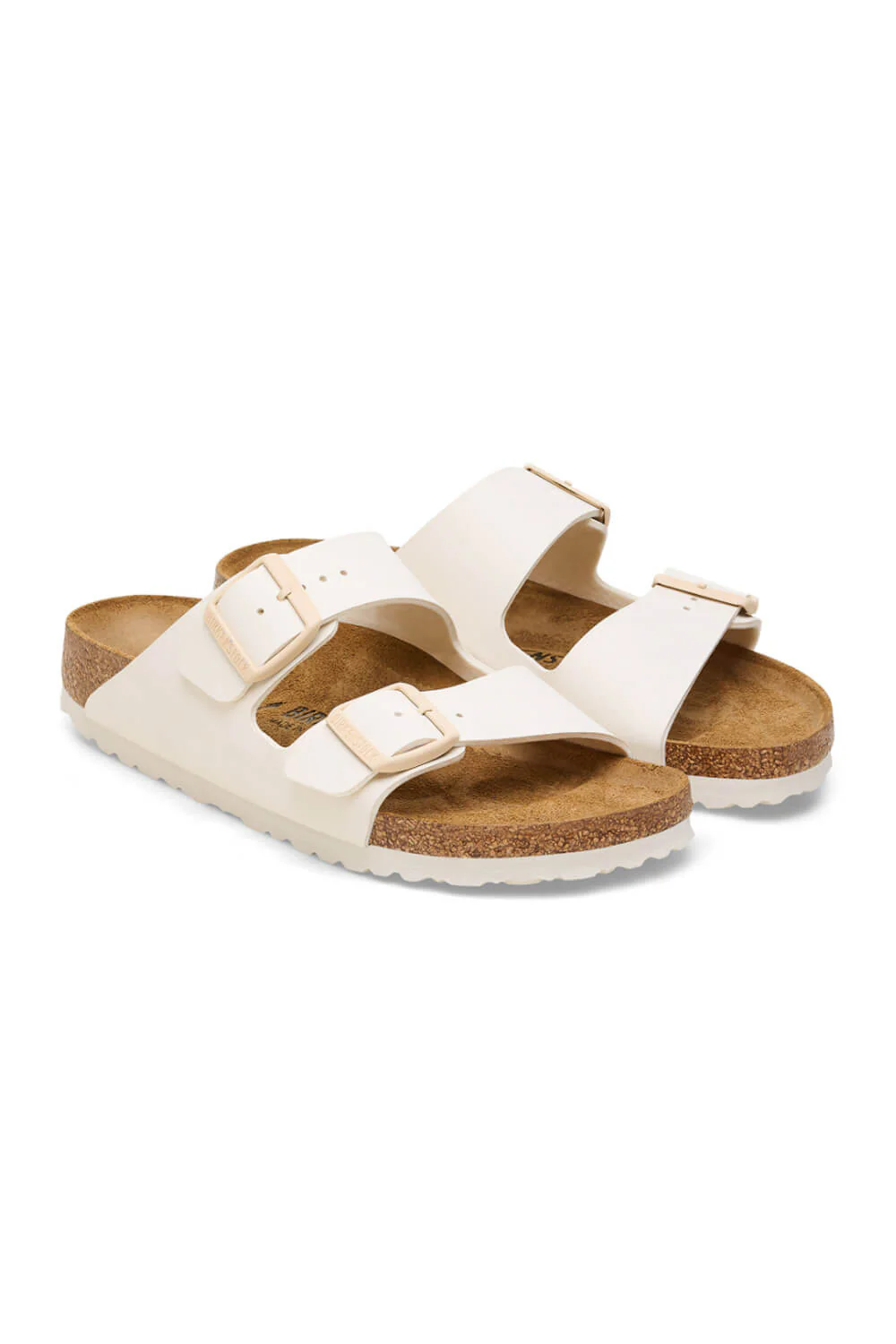 Birkenstock Arizona Birko-Flor Sandals for Women in Eggshell | 1027339 - Image 2