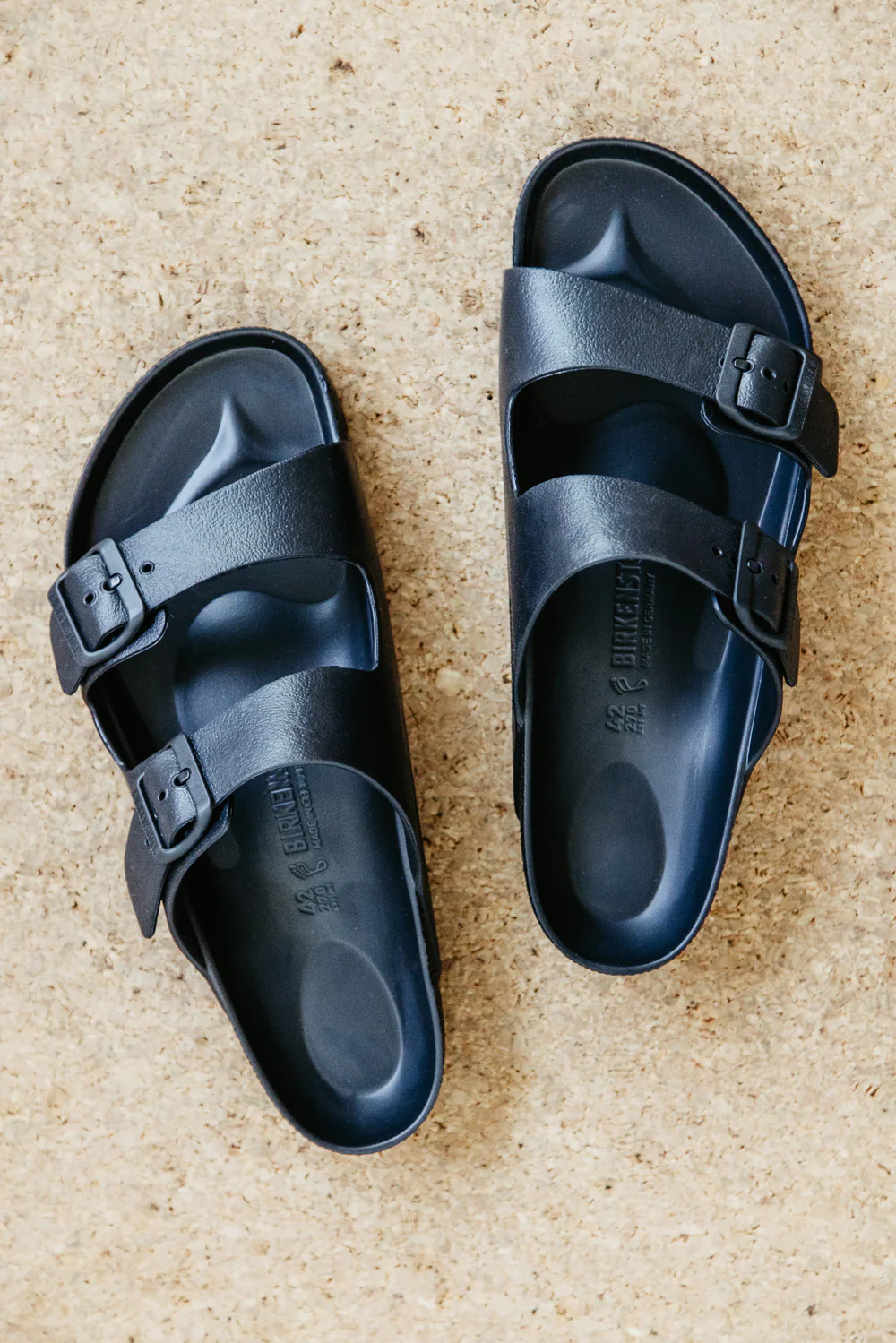 Birkenstock Arizona Essentials EVA Sandals for Men in Black | 129421 - Image 2