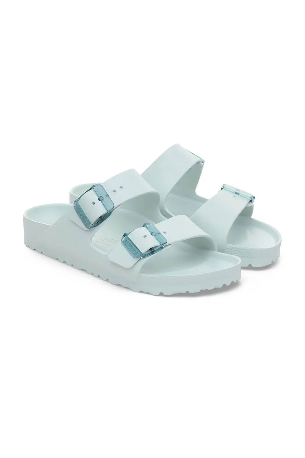 Birkenstock Arizona Stealth Buckle EVA Sandals for Women in Surf Green | 1029744 - Image 3