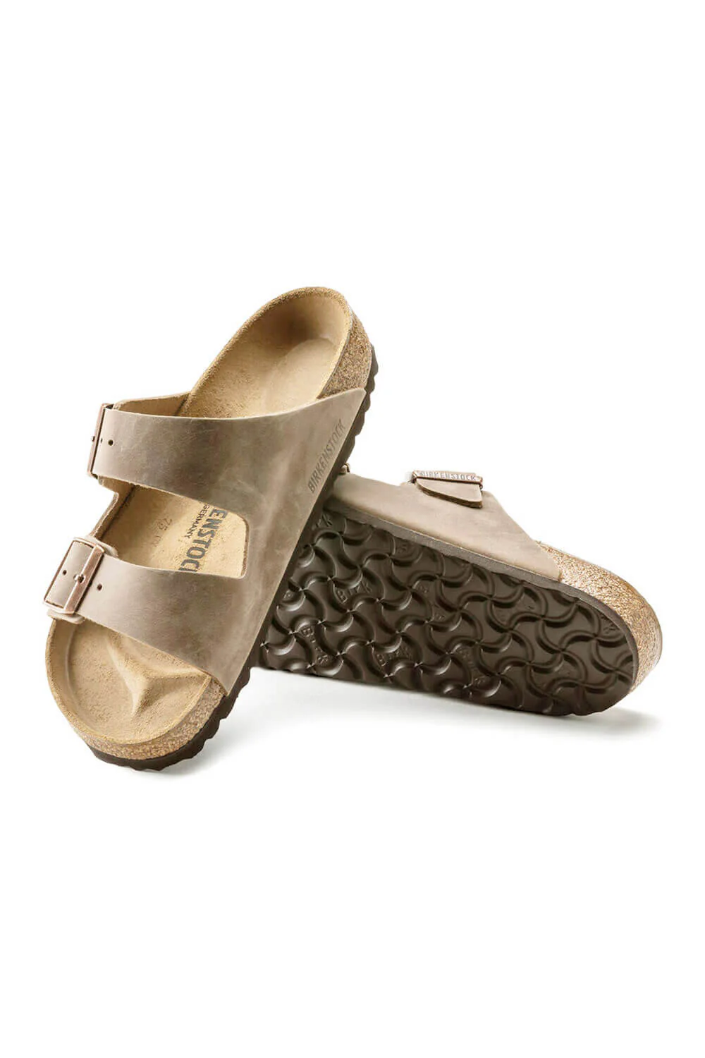 Birkenstock Arizona Oiled Leather Sandals for Men in Tobacco Brown | 352201 - Image 3