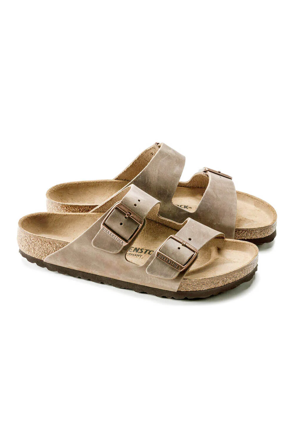 Birkenstock Arizona Oiled Leather Sandals for Men in Tobacco Brown | 352201 - Image 4