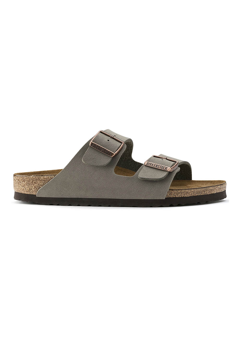 Birkenstock Arizona Birkibuc Sandals for Men in Stone | 151211-M - Image 5