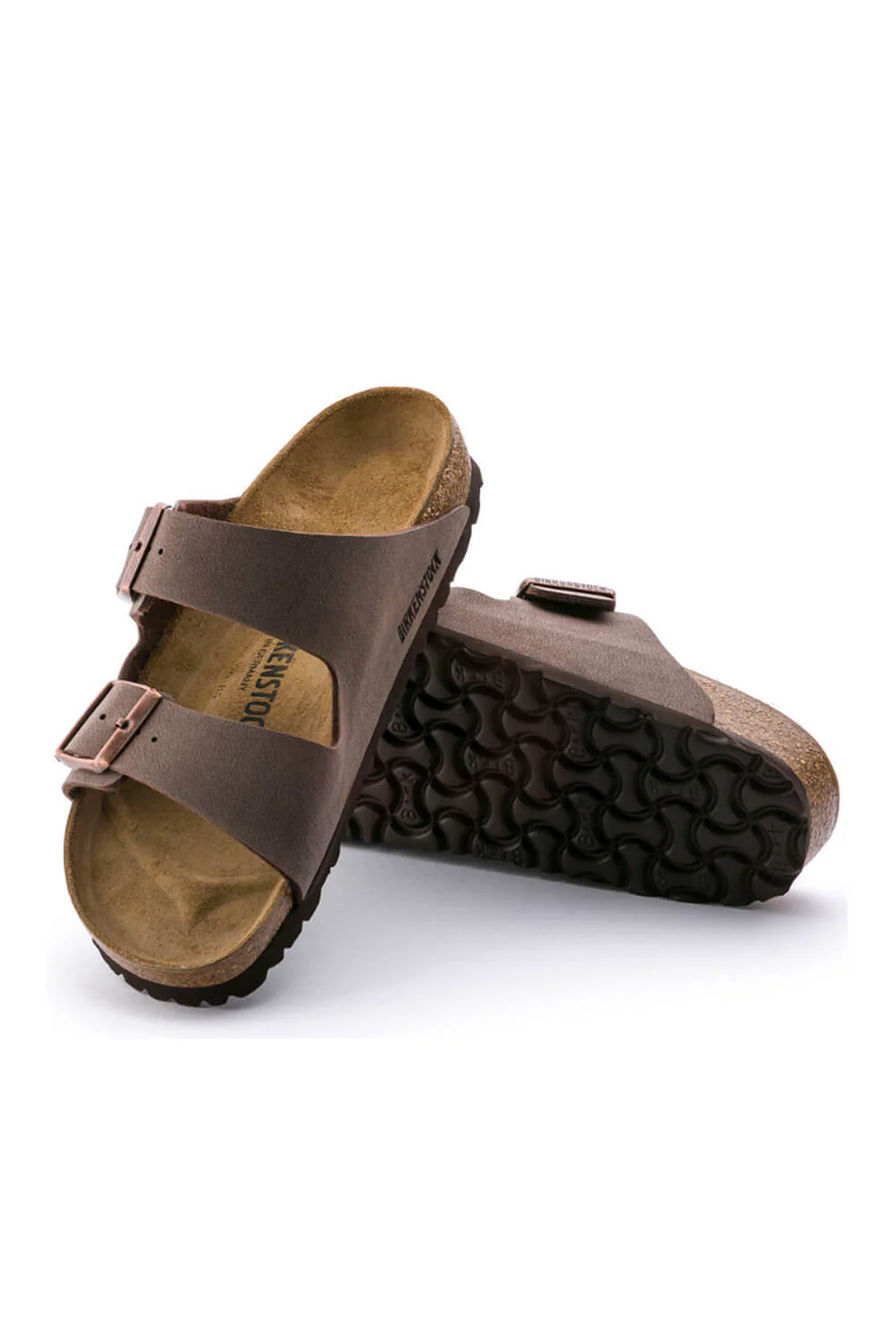 Birkenstock Arizona Birkibuc Sandals for Women in Mocha | 151181 - Image 3
