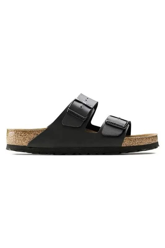 Birkenstock Arizona Soft Footbed Birko-Flor Sandals for Women in Black | 551251 - Image 4