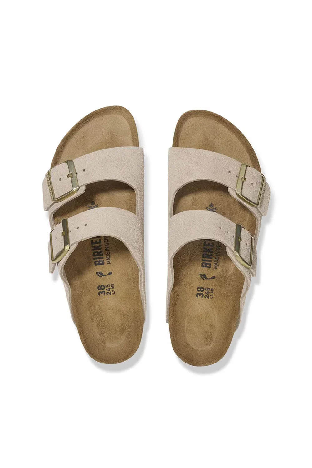 Birkenstock Arizona Suede Leather Sandals for Women in Sandcastle | 1029260 - Image 5