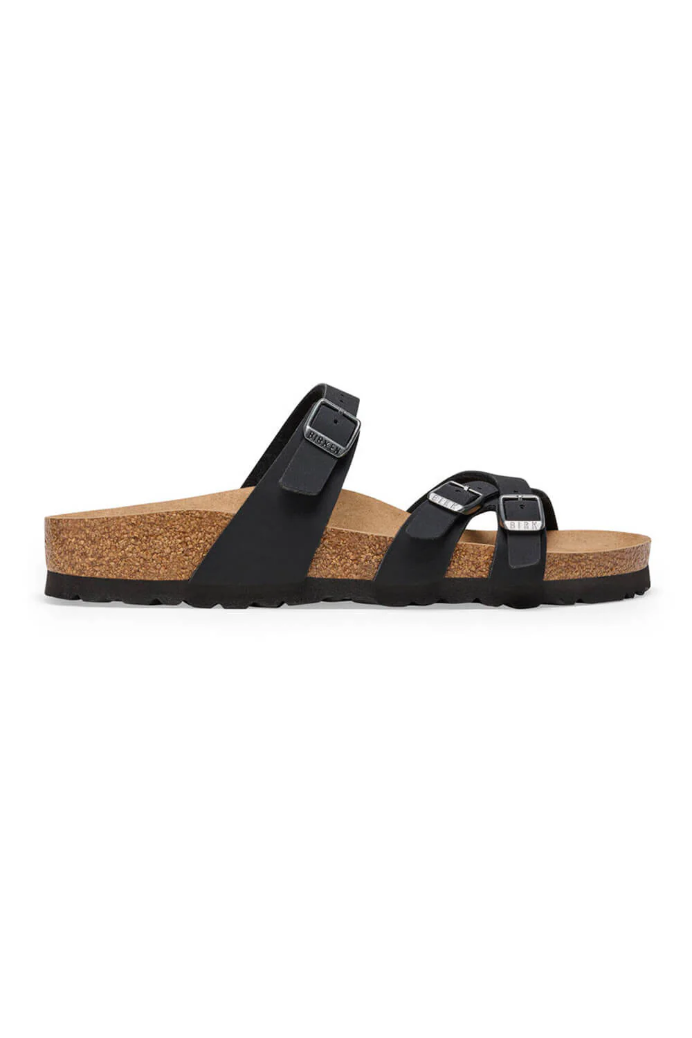 Birkenstock Franca Vegan Birkibuc Sandals for Women in Black | 1024985 - Image 5