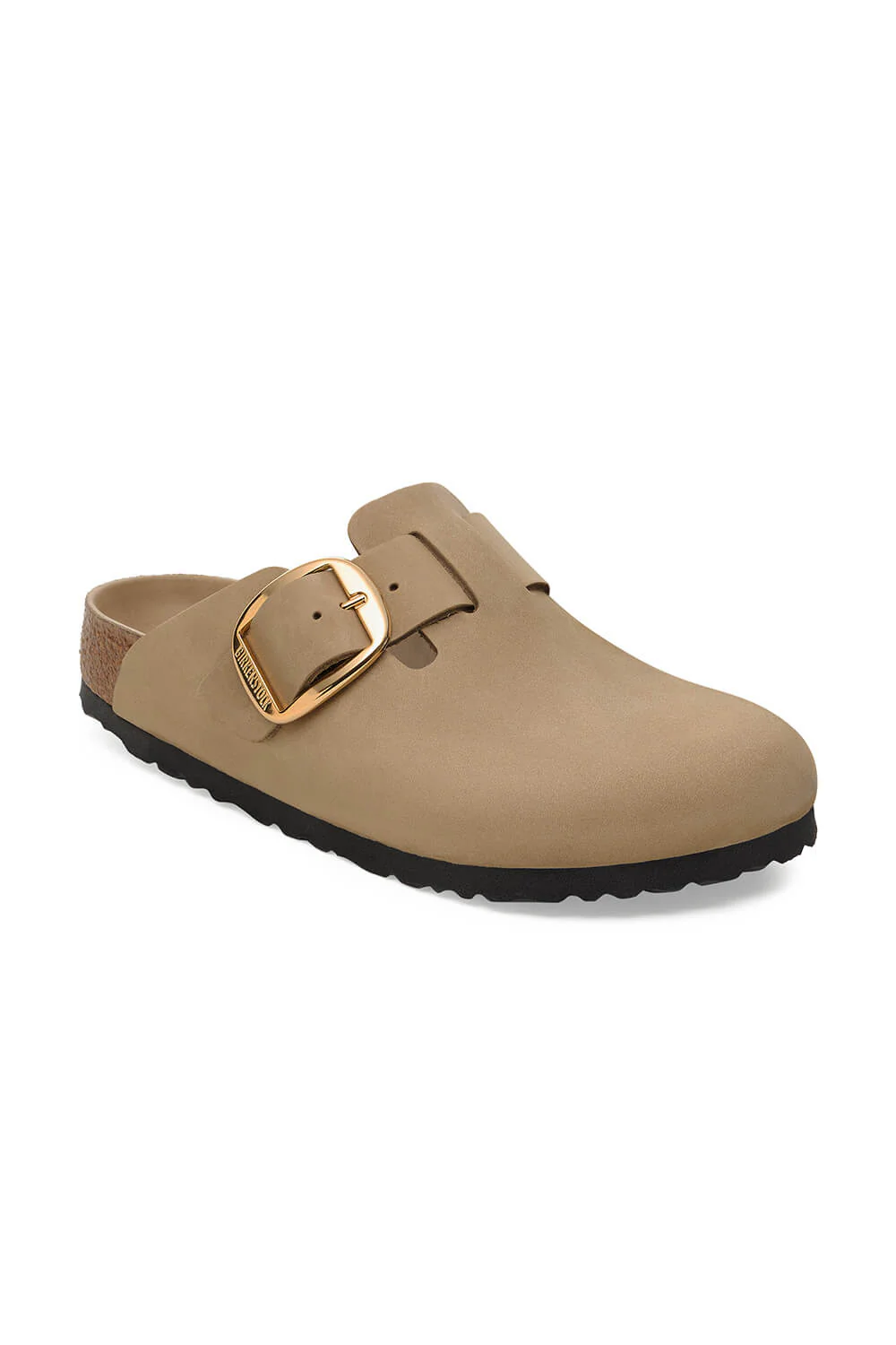 Birkenstock Boston Big Buckle Oiled Leather Clogs for Women in Tobacco Brown | 1030425 - Image 3