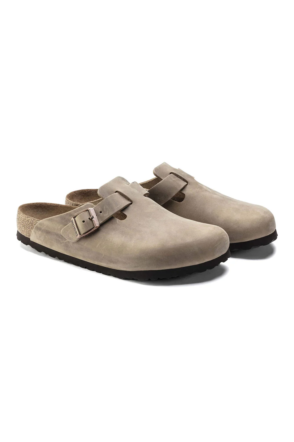 Birkenstock Boston Soft Footbed Oiled Leather Clogs for Men in Tobacco Brown | 1018147 - Image 3