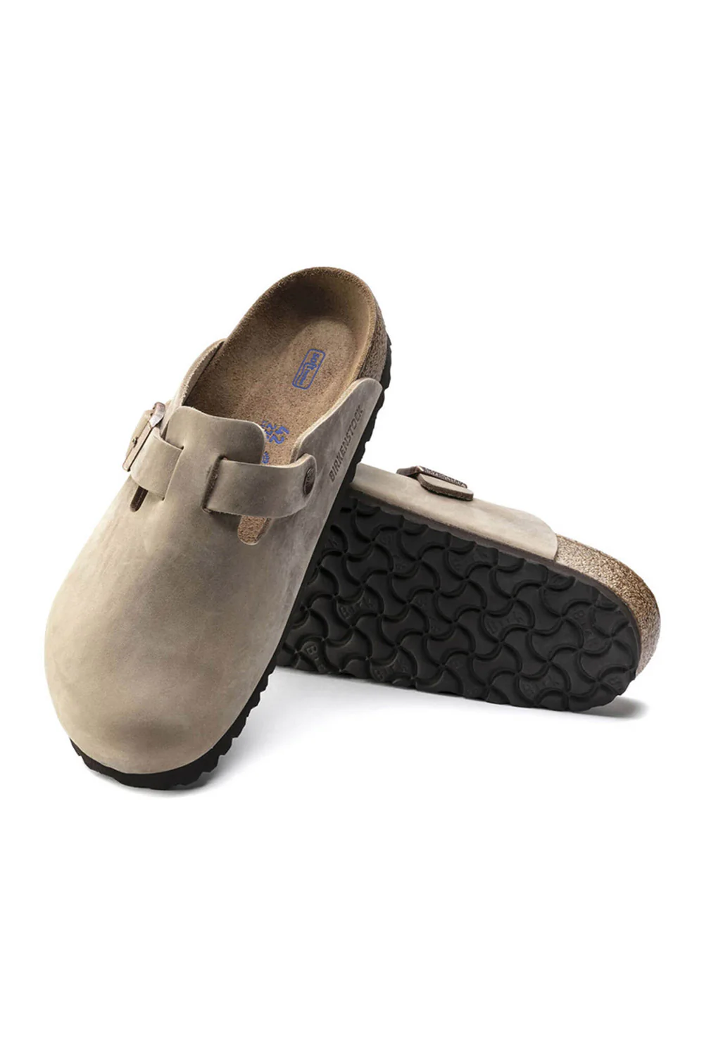 Birkenstock Boston Soft Footbed Oiled Leather Clogs for Men in Tobacco Brown | 1018147 - Image 4