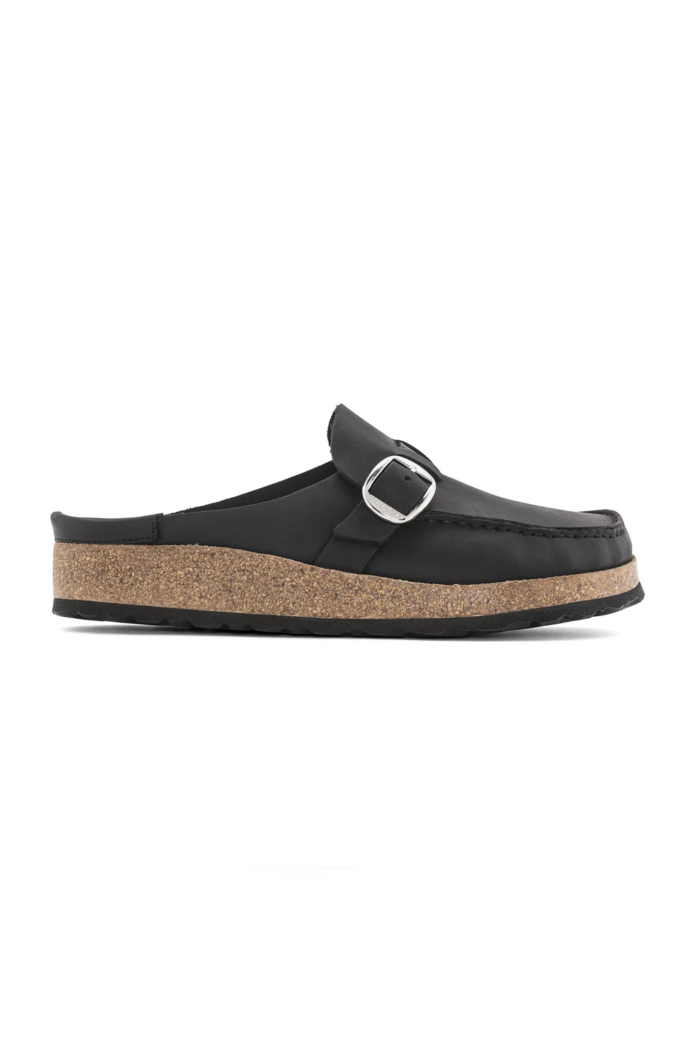 Birkenstock Buckley Oiled Leather Mules for Women in Black | 1024942 - Image 4