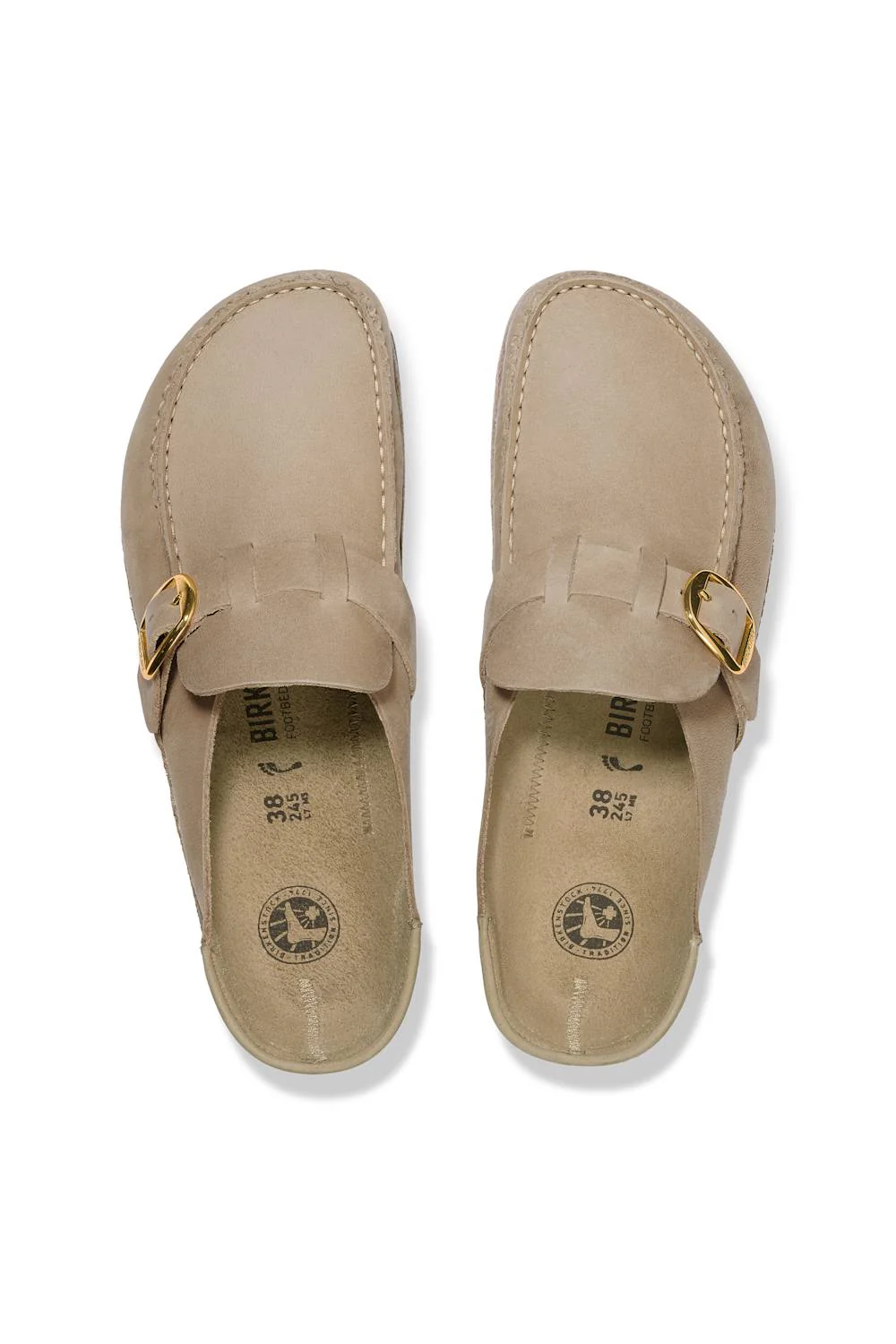 Birkenstock Buckley Oiled Leather Mules for Women in Tobacco Brown | 1030383 - Image 4