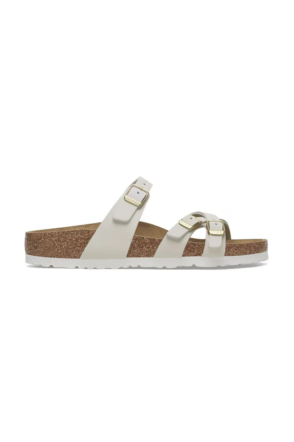 Birkenstock Franca Nubuck Leather Sandals for Women in Antique White | 1029406 - Image 6