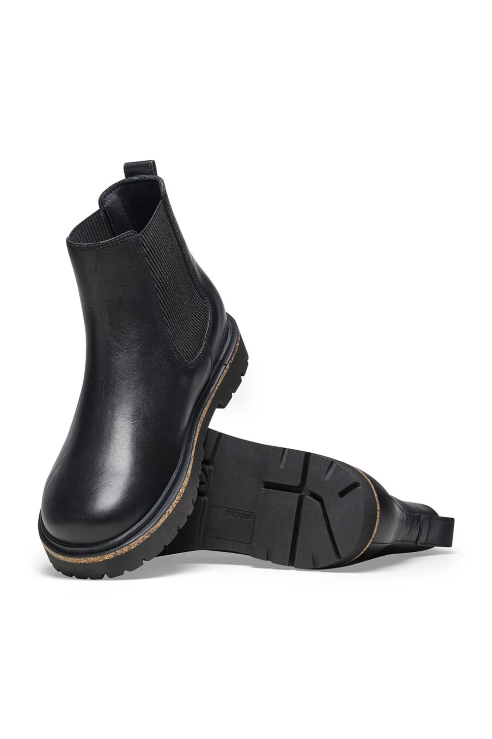 Birkenstock Highwood Slip On Leather Booties for Women in Black | 1025791 - Image 4