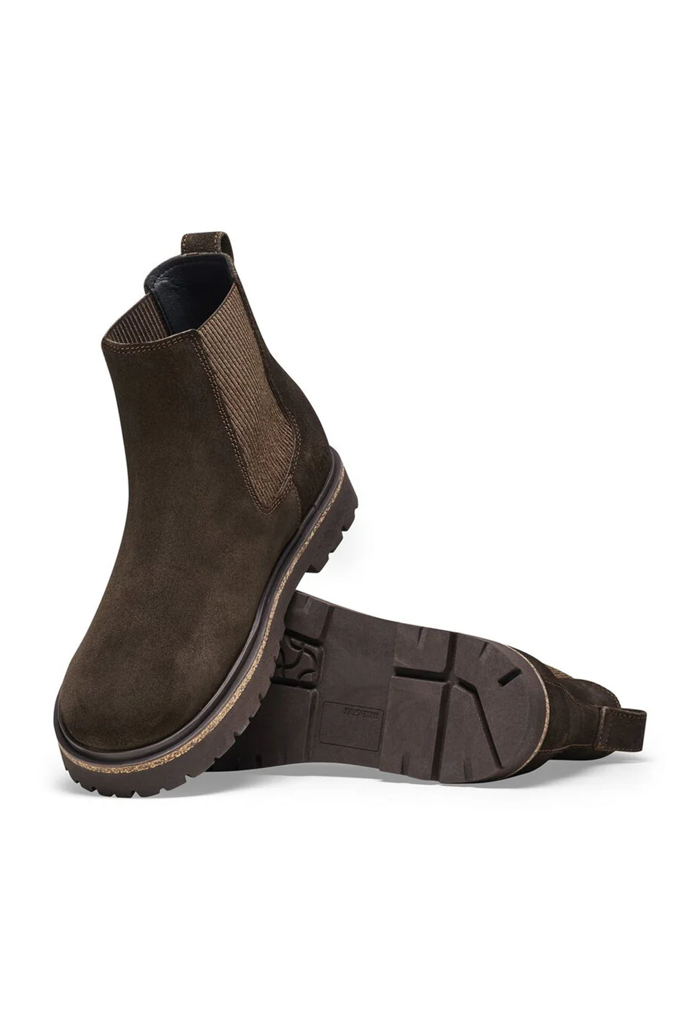 Birkenstock Highwood Slip On Suede Leather Booties for Women in Mocha | 1025758 - Image 4