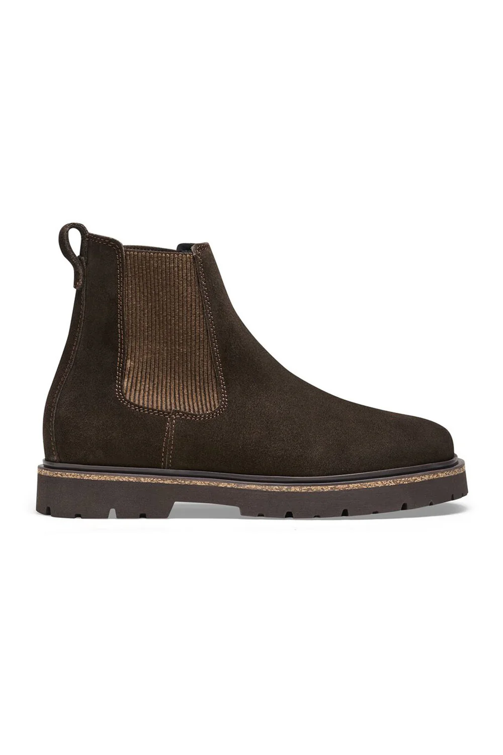 Birkenstock Highwood Slip On Suede Leather Booties for Women in Mocha | 1025758 - Image 6