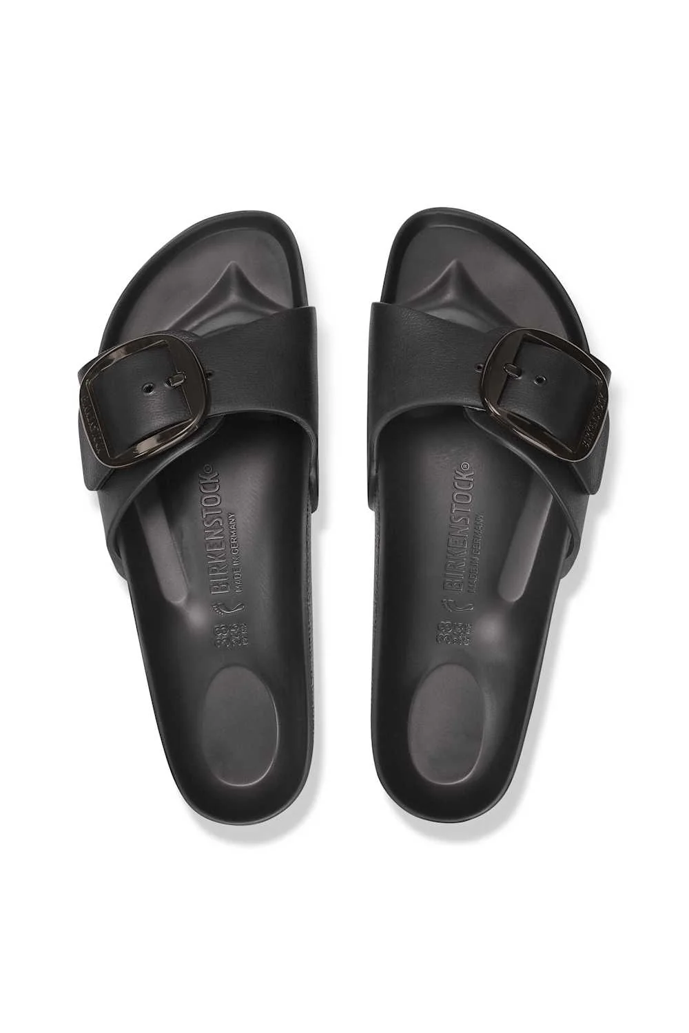 Birkenstock Madrid Big Buckle EVA Sandals for Women in Black | 1029635 - Image 3
