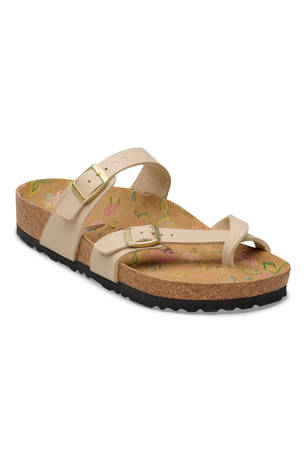 Birkenstock Mayari Floral Birko-Flor Sandals for Women in Sandcastle | 1031692 - Image 3
