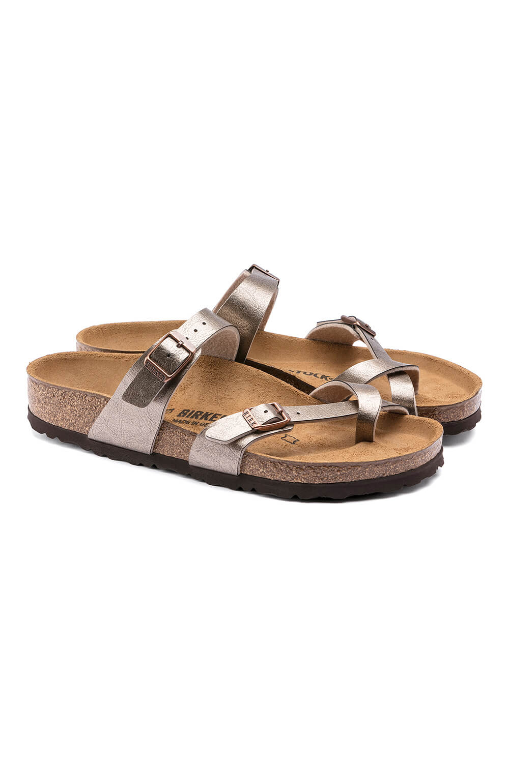 Birkenstock Mayari Birko-Flor Sandals for Women in Graceful Taupe | 1016408 - Image 4