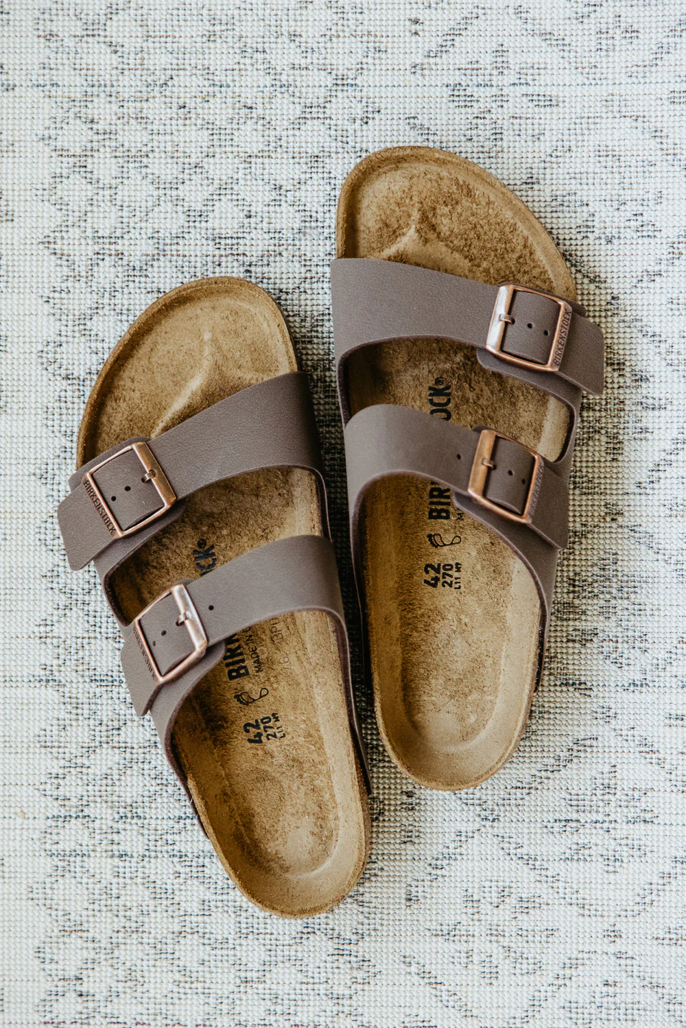 Birkenstock Arizona Birkibuc Sandals for Men in Mocha | 151181-M - Image 2