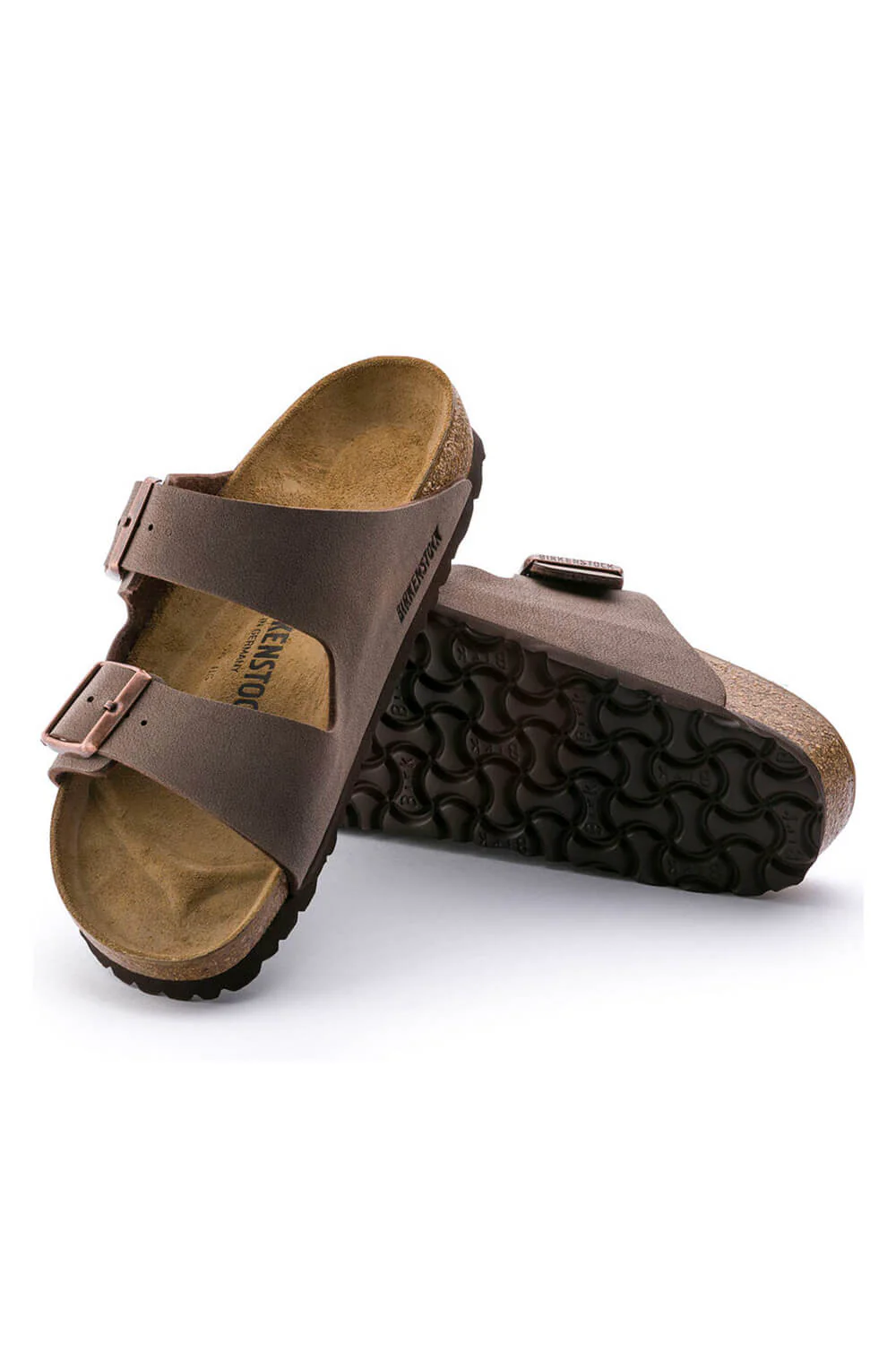 Birkenstock Arizona Birkibuc Sandals for Men in Mocha | 151181-M - Image 3