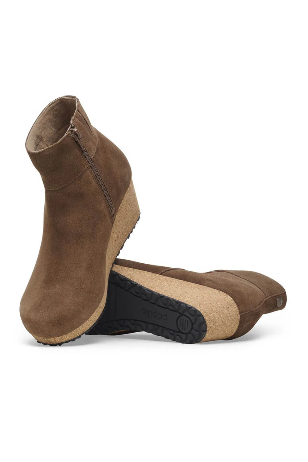 Papillio by Birkenstock Ebba Suede Booties for Women in Dark Tea | 1028399 - Image 4